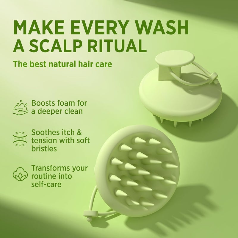 Roycederm Scalp Massager Brush Hair Scrubber – Soft Silicone Shampoo Brush for Scalp Care, Itchy Relief & Deep Cleansing – Ideal for Dandruff, Seborrheic Dermatitis & Scrub Use - Image 2